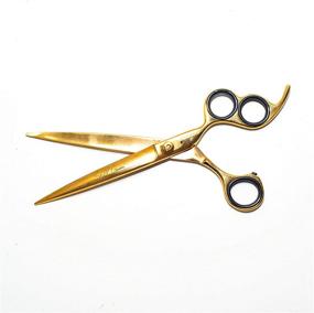 img 3 attached to ✂️ Barber's Curved Shears: Optimized for Precision and Style