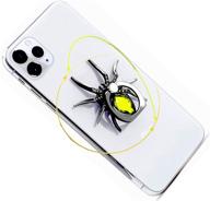 🕷️ etry phone ring stand finger holder: паук роскошные бриллианты, 360° поворот металлическая петля захвата анималистического стиля эмо - совместимость со всеми смартфонами и планшетами логотип