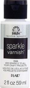 img 3 attached to FolkArt Acrylic Craft Sparkle Varnish