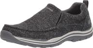 👟 stylish and comfortable: skechers expected pitzen charcoal 10 men's shoes logo