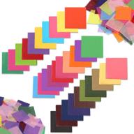 🎨 konsait 3000 sheets tissue paper squares 2 inch bulk: vibrant 30 assorted colors for art, craft, and scrapbooking – perfect for kids craft, diy projects, tracing, and embellishments logo