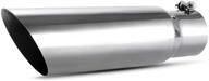 🚀 autosaver88 2.75 inch inlet exhaust tip - high quality stainless steel with chrome-plated finish - 2.75" inlet, 3.5" outlet, 12" length logo