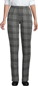 img 3 attached to 👖 Lands' End Women's Sport Knit High Rise Elastic Waist Pull On Pants: Comfortable & Stylish Activewear Bottoms