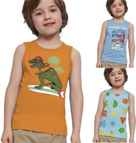 img 4 attached to 🦖 V GRIN Dinosaurs Astronaut Boys' Undershirts: Trendy Clothing in Tops, Tees & Shirts