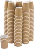 ☕ nyhi set of 150 ripple insulated kraft 4-oz paper cups – premium hot beverage cups, recyclable & insulated for optimal temperature control – ideal for cappuccino, hot cocoa, or iced drinks logo