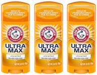 🧼 arm &amp; hammer ultramax unscented anti-perspirant deodorant solid - 2.60 oz (pack of 3) logo