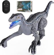 🦖 dinosaur raptor xmas stocking: electronic and velociraptor-themed logo