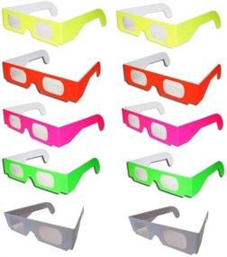 img 4 attached to 🎆 Rob's Super Happy Fun Store: 10 Pair Fireworks Diffraction Glasses - Unleash the Magic!