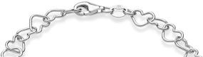 img 3 attached to Magnificent Miabella: Sterling Silver Italian Rolo Heart Link Chain Anklet - Ideal for Women and Teen Girls, Available in 9, 10, and 11 Inch Sizes - Proudly Made in Italy!
