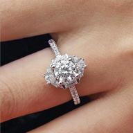 мода wenbin обручальное кольцо с камнем из циркона cushion cut 4ct 5a: потрясающее обручальное кольцо с одним камнем для помолвки с серебряным стержнем из 925 серебра и белым топазом cz, размер 9. логотип