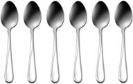 🍴 oneida flight teaspoons (set of 6): stylish and durable oneida flatware logo