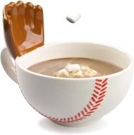 🧤 the mug with a glove: max'is creations 16 oz baseball mug/cup/bowl - perfect for sports enthusiasts! logo