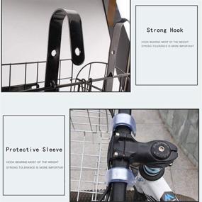 img 1 attached to 🚲 Tfwadmx Folding Bike Front Basket: Easy Installation for Bike Accessories & Cargo Rack