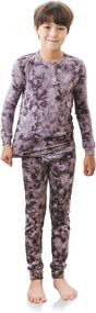 img 3 attached to TINFL by Vaenait: Boys Kids Aeroheat Thermal Underwear Set for Ages 4-14 - Stay Warm and Comfy with Christmas Pajama Lined Long Johns!