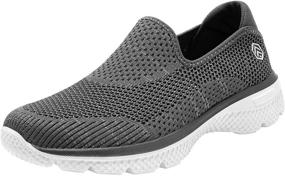 img 4 attached to 👟 DYKHMATE Lightweight Breathable Men's Athletic Sneakers, Comfortable Shoes