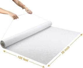 img 2 attached to 👰 Venker Wedding Decorations Aisle Runner - 100ft x 3ft - White Print - Durable Polyester Paper - Ideal for Single Use - Indoors and Outdoors - 100ft x 3ft
