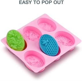 img 2 attached to 🐝 Pendolr 3 Pack Honeycomb Bee Silicone Soap Molds - 6 Cavities, Ideal for Baking, Ice Cube Tray, Easy Release