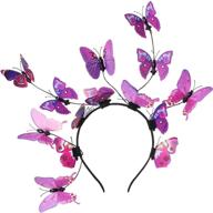 аксессуары butterfly fascinator headpiece: выделяйтесь с элегантными аксессуарами для особых случаев от coucoland для женщин. логотип