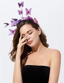 img 1 attached to Butterfly Fascinator Headpiece Accessories: Stand Out with Coucoland's Elegant Special Occasion Accessories for Women