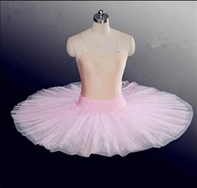 img 3 attached to 🩰 Professional Swan Ballet Tutu Skirt: WENDYWU Women's Organdy Platter Performance Leotard Skirt