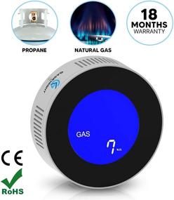 img 3 attached to GasKnight 2.0: Advanced Natural Gas & Propane Detector with LCD Display - Home, Kitchen, Camper, RV Alarm Monitor. Plug-in Gas Leak Sensor for LPG, LNG, Methane & Butane Gases