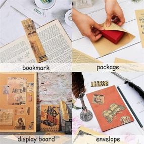 img 1 attached to 📜 Vintage Kraft Paper Craft Background: 144 Pieces of Antique Writing Papers for Scrapbooking, Card Making, and Bookbinding