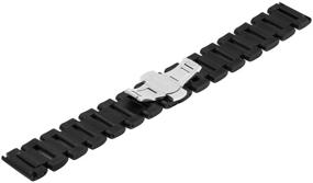 img 1 attached to Quality Black Stainless Steel Watch