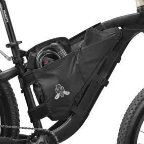 img 3 attached to 👜 RNS Bike Frame Bag: Triangle Bicycle Bags for Small, Medium & Large MTB and Road Bikes - Ideal Cycling Accessories for Bikepacking and Storage