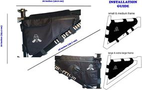 img 2 attached to 👜 RNS Bike Frame Bag: Triangle Bicycle Bags for Small, Medium & Large MTB and Road Bikes - Ideal Cycling Accessories for Bikepacking and Storage