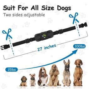 img 1 attached to 🐶 Rechargeable Dog Training Collar with Remote - Beep Vibration Shock Modes, Long Range for Large Medium Dogs (15-100lb)