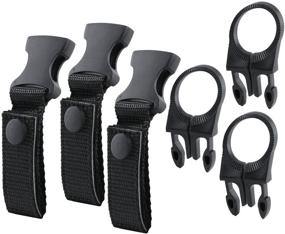 img 4 attached to Bottle Hanging Buckle Clip: Ultimate EDC Tactical Strap Holder for Outdoor Enthusiasts - Pack of 3