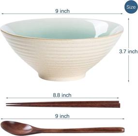 img 3 attached to 🥢 Ceramic Japanese Noodle Chopsticks by HOKELER