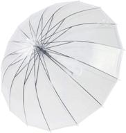 🌂 threeh classic transparent unisex umbrella: stylish, durable, and reliable логотип