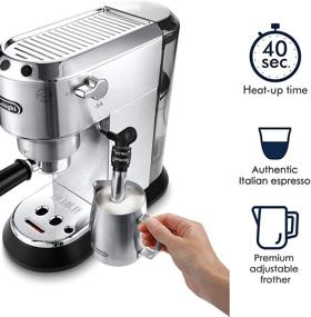 img 2 attached to De'Longhi EC685M Dedica Deluxe Espresso Machine with Automatic Features, Metallic