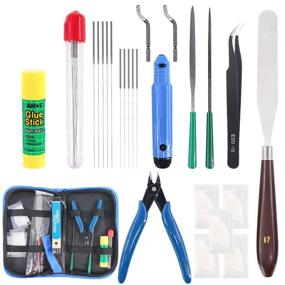 img 4 attached to 🧹 Glarks 24-Piece Cleaning Kit with Deburring Tools