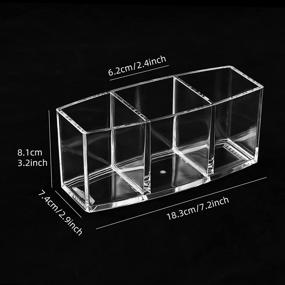 img 3 attached to Acrylic Organizer Dayaanee Accessories 7X3 1Inch