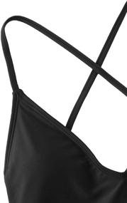 img 1 attached to 👙 SOLYHUX Women's Plunge Monokini Swimsuit - Stylish Swimwear for Ladies