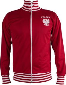 img 4 attached to Poland Polska Jacket Football Tracksuit Men's Clothing