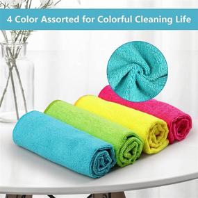 img 2 attached to Microfiber Cleaning Towels Assorted Yellow