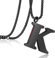 👦 custom initial necklaces for boys: personalized alphabet pendant jewelry logo