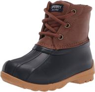 👞 детская обувь sperry top-sider navy port boot для мальчиков логотип