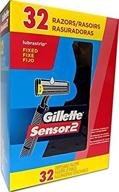 💈 gillette sensor2 fixed razors 32 count: affordable and long-lasting shaving solution logo