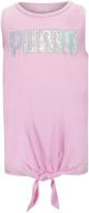 👚 puma girls' tank top for active wear logo