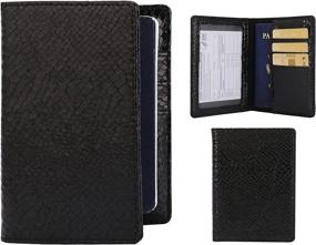 img 1 attached to LUKETURE Passport Vaccine Leather Protector Travel Accessories for Passport Wallets