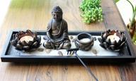 🧘 yyw buddha resin incense sticker burner holder: lotus tea light candle holder & zen statue ornament for home décor логотип