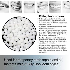 img 1 attached to 💪 Billy Bob Replacement Thermal Adhesive Firm Beads for Dentures – Pack of 2