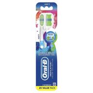 enhance your brushing experience with oral-b indicator color collection manual toothbrush, soft, 2 count logo