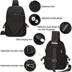 img 2 attached to Backpack Crossbody Waterproof Shoulder Daypack Outdoor Recreation