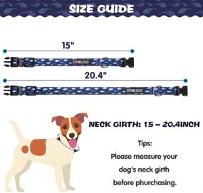 img 3 attached to 🐶 Stylish 3-Pack Cute Dog Collars for Small to Medium Dogs in Summer Ocean Design - Adjustable & Cozy Puppy Collar Set with Marine Touch