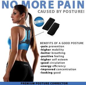 img 1 attached to Universal Posture Corrector: Adjustable Back Brace for Men and Women, Clavicle Support, Pain Relief for Neck, Back & Shoulder